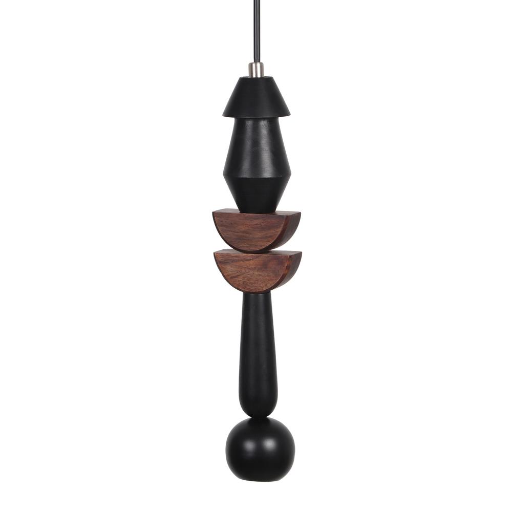 Natural Wood Modern Mini Pendant Lamp, Belen Kox. Picture 3