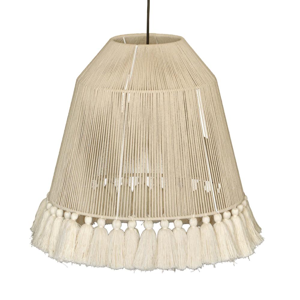Boho Tassel Cotton Pendant Lamp, Belen Kox. Picture 3