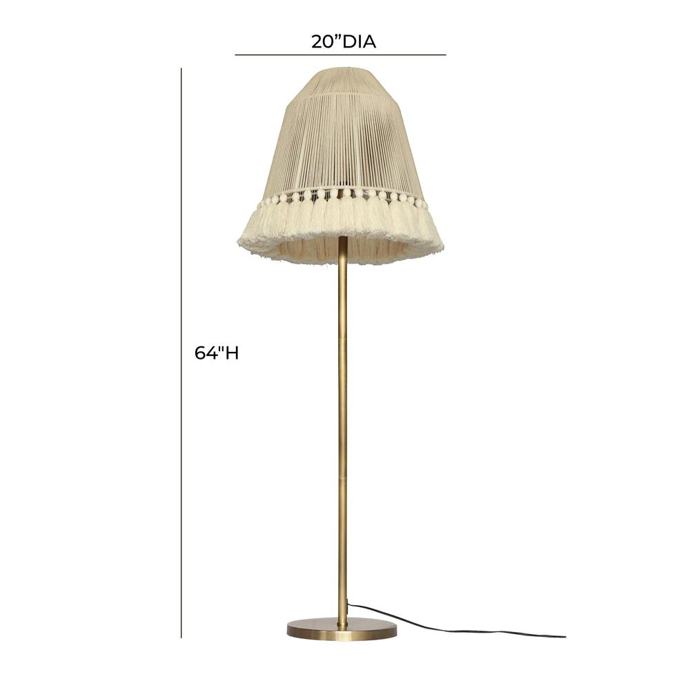 June White Tall Floor Lamp. Picture 6