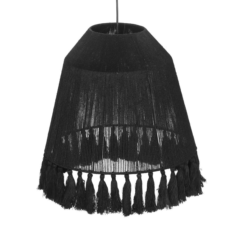 Bokaro Black Jute Large Pendant Lamp. Picture 3