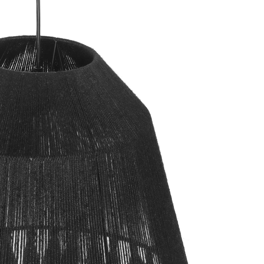 Bokaro Black Jute Large Pendant Lamp. Picture 5