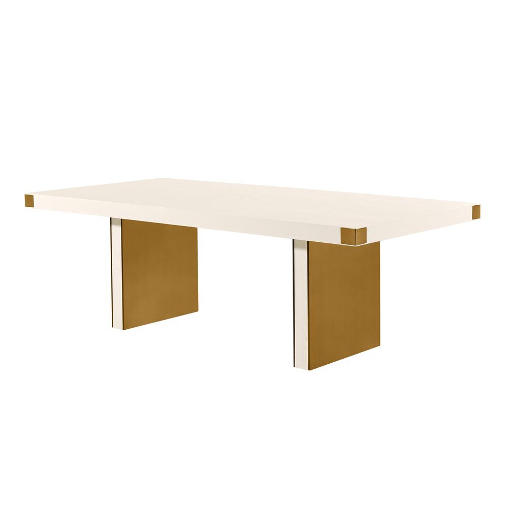 Selena Cream Ash Dining Table. Picture 1