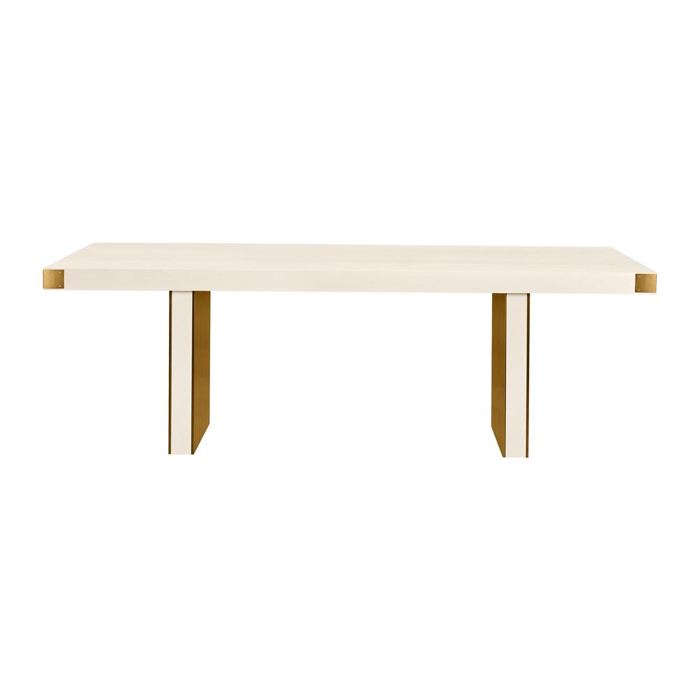 Selena Cream Ash Dining Table. Picture 2