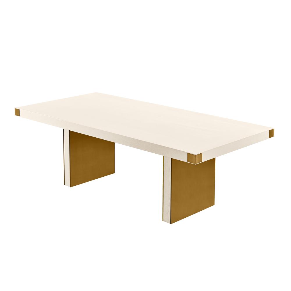 Selena Cream Ash Dining Table. Picture 5