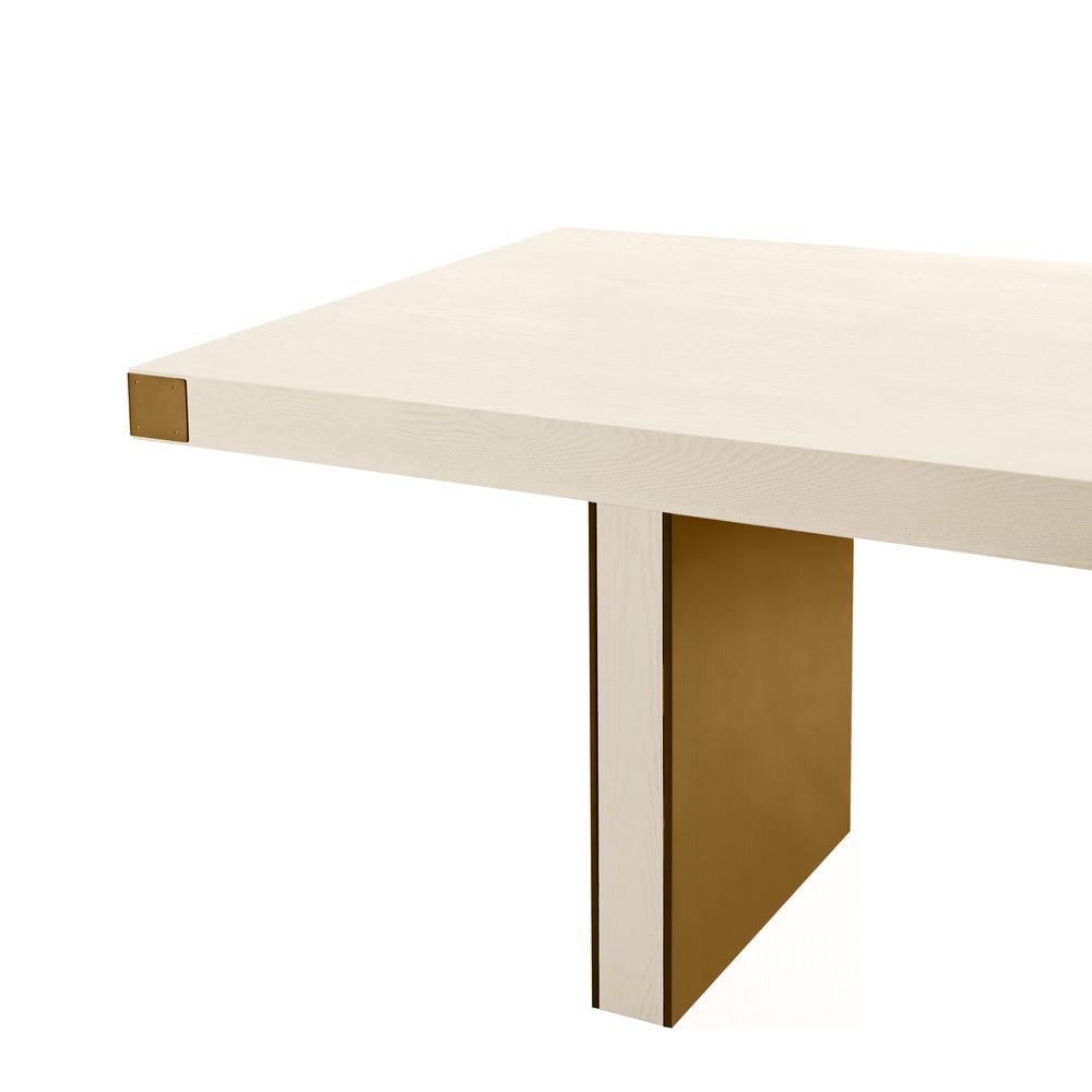 Selena Cream Ash Dining Table. Picture 6