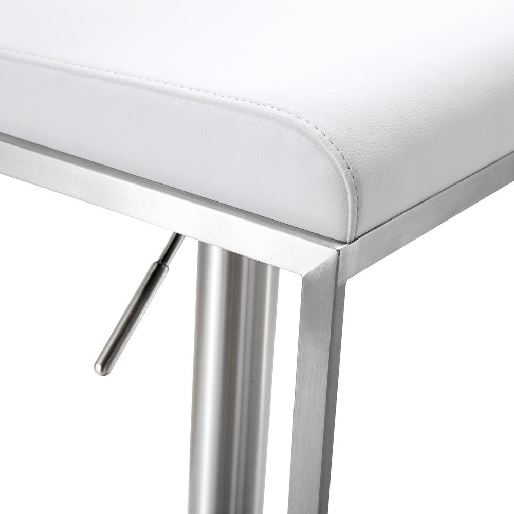 Amalfi White Steel Adjustable Barstool. Picture 5
