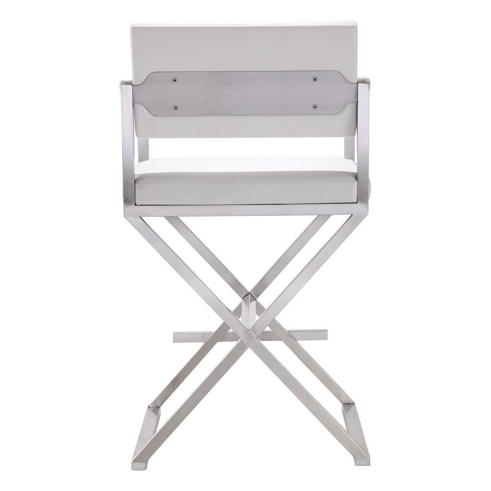 Director White Steel Counter Stool. Picture 4