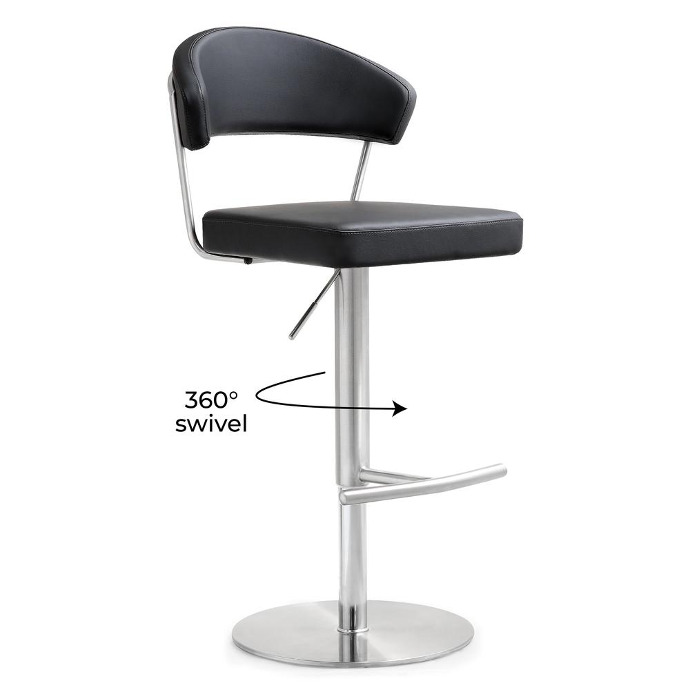 Cosmo Black Steel Barstool. Picture 9