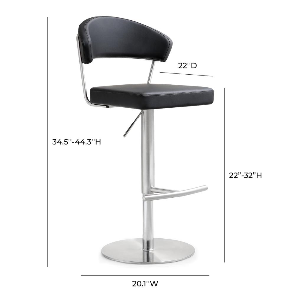 Cosmo Black Steel Barstool. Picture 8
