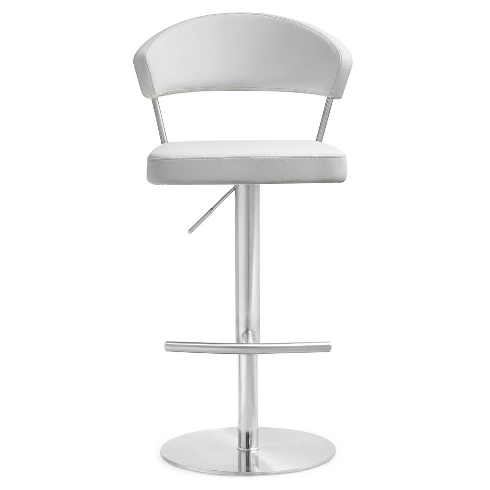 Cosmo White Steel Barstool. Picture 3