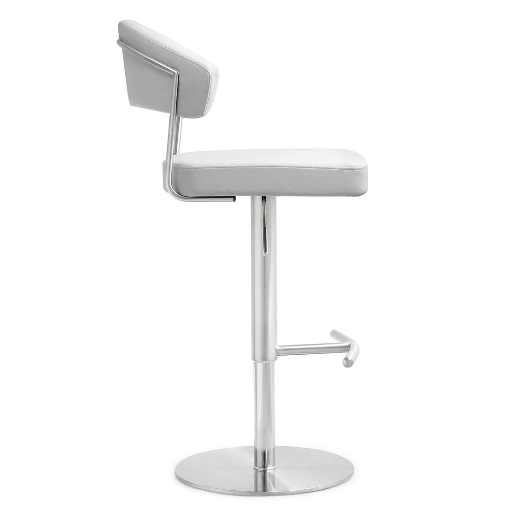 Cosmo White Steel Barstool. Picture 4