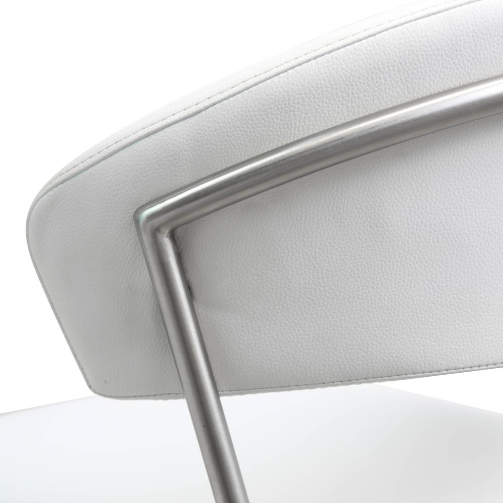 Cosmo White Steel Barstool. Picture 8