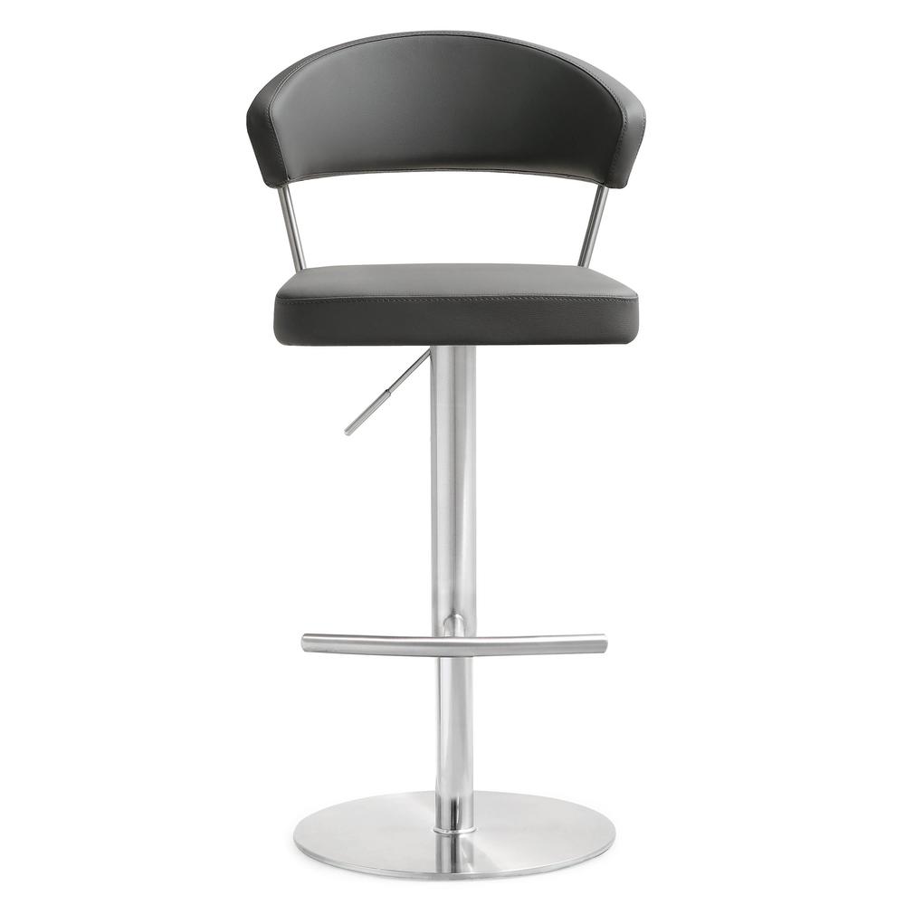 Cosmo Grey Steel Barstool. Picture 3