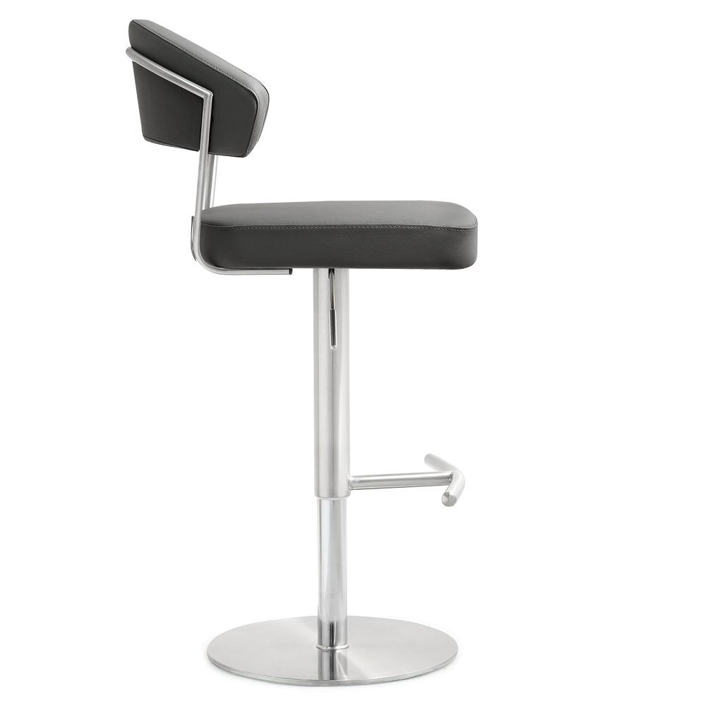 Cosmo Grey Steel Barstool. Picture 4
