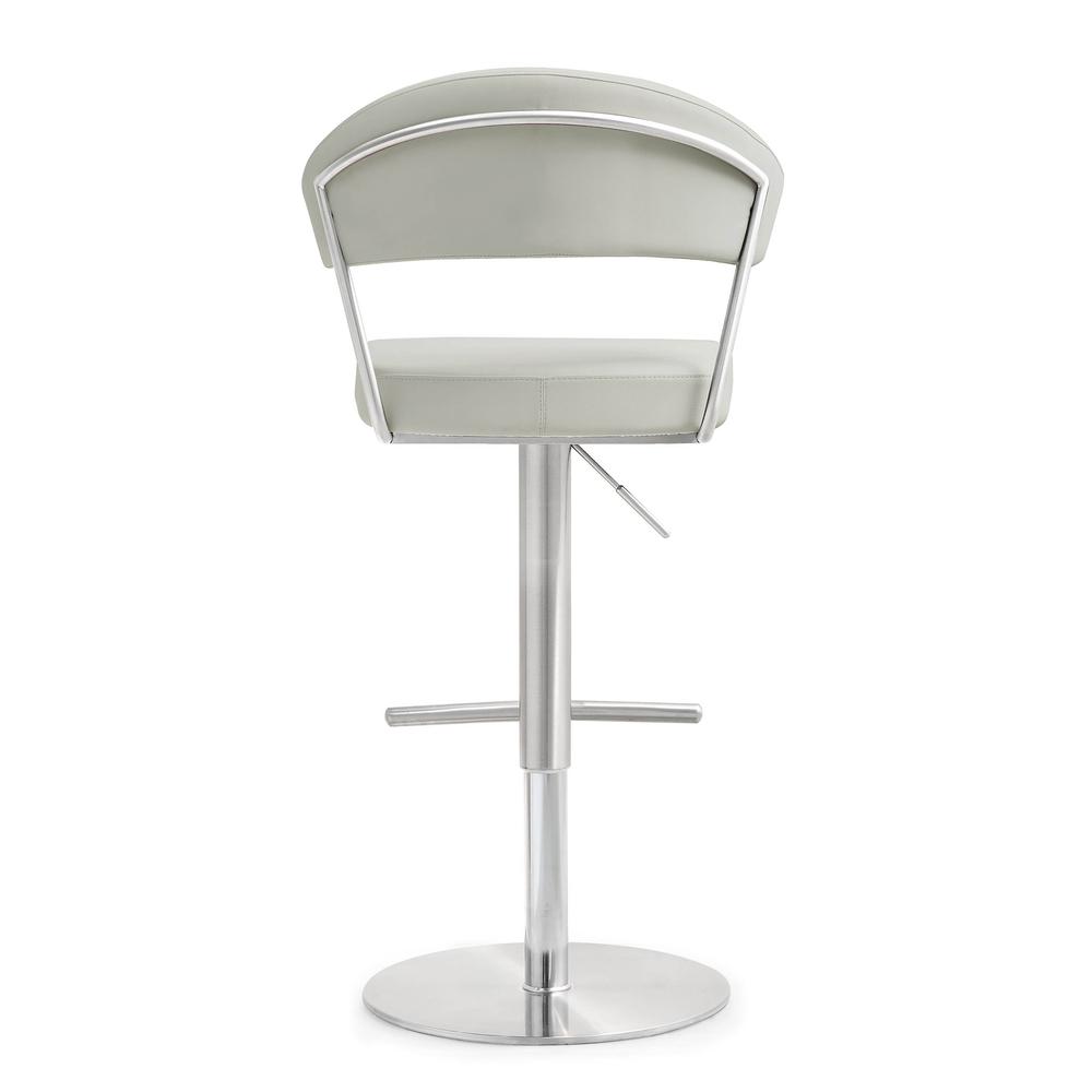 Cosmo Light Grey Steel Barstool. Picture 4