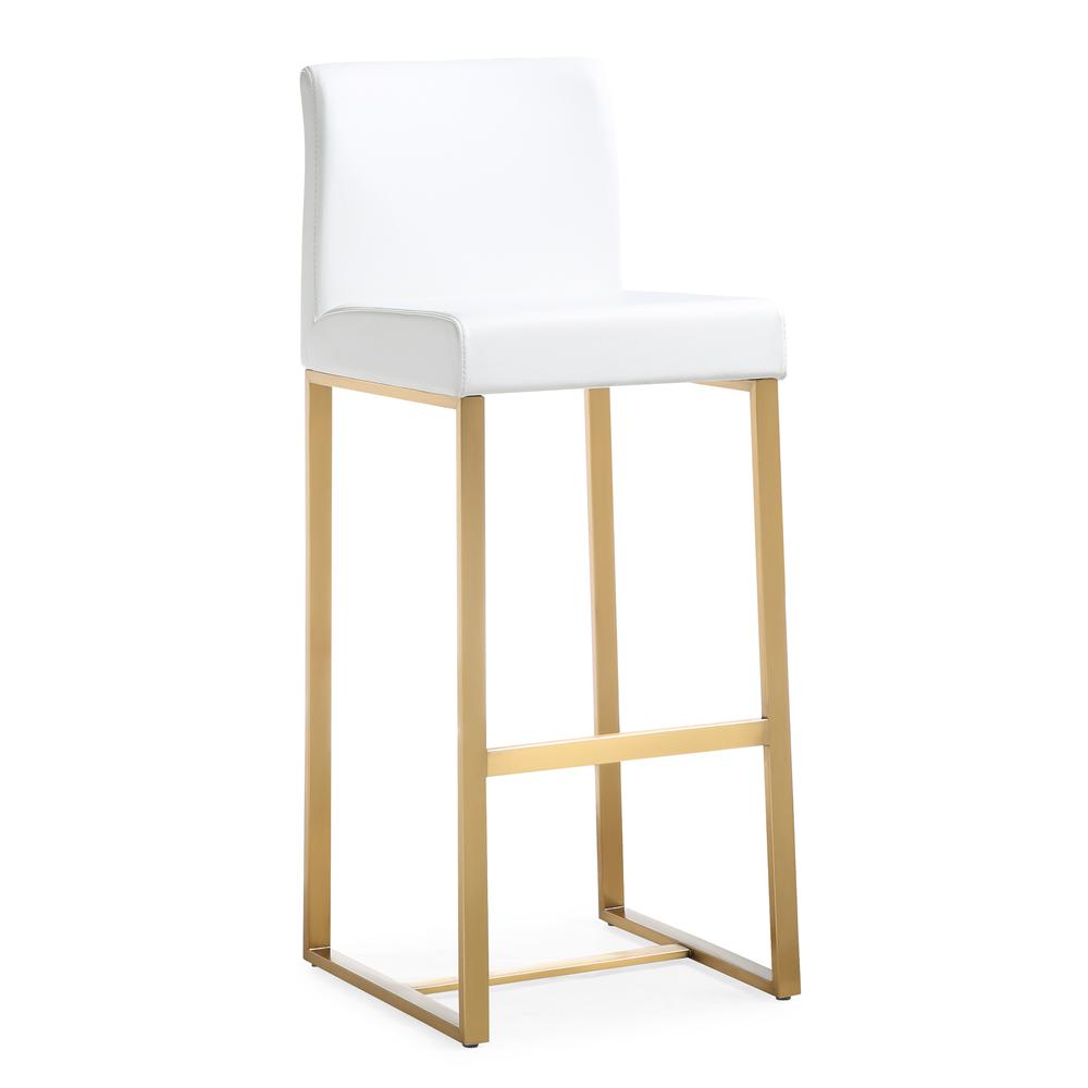 Contemporary Gold Steel Counter Stool, Belen Kox. Picture 1