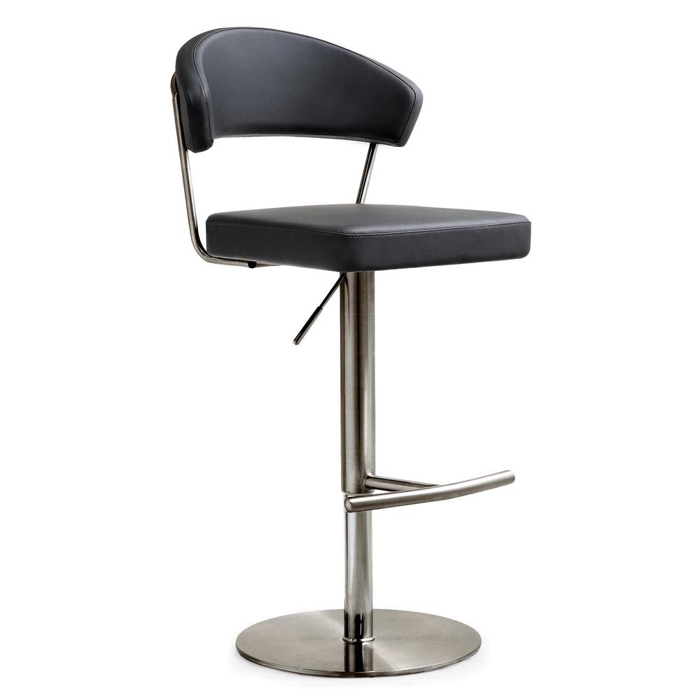 Cosmo Black on Black Steel Barstool. Picture 5