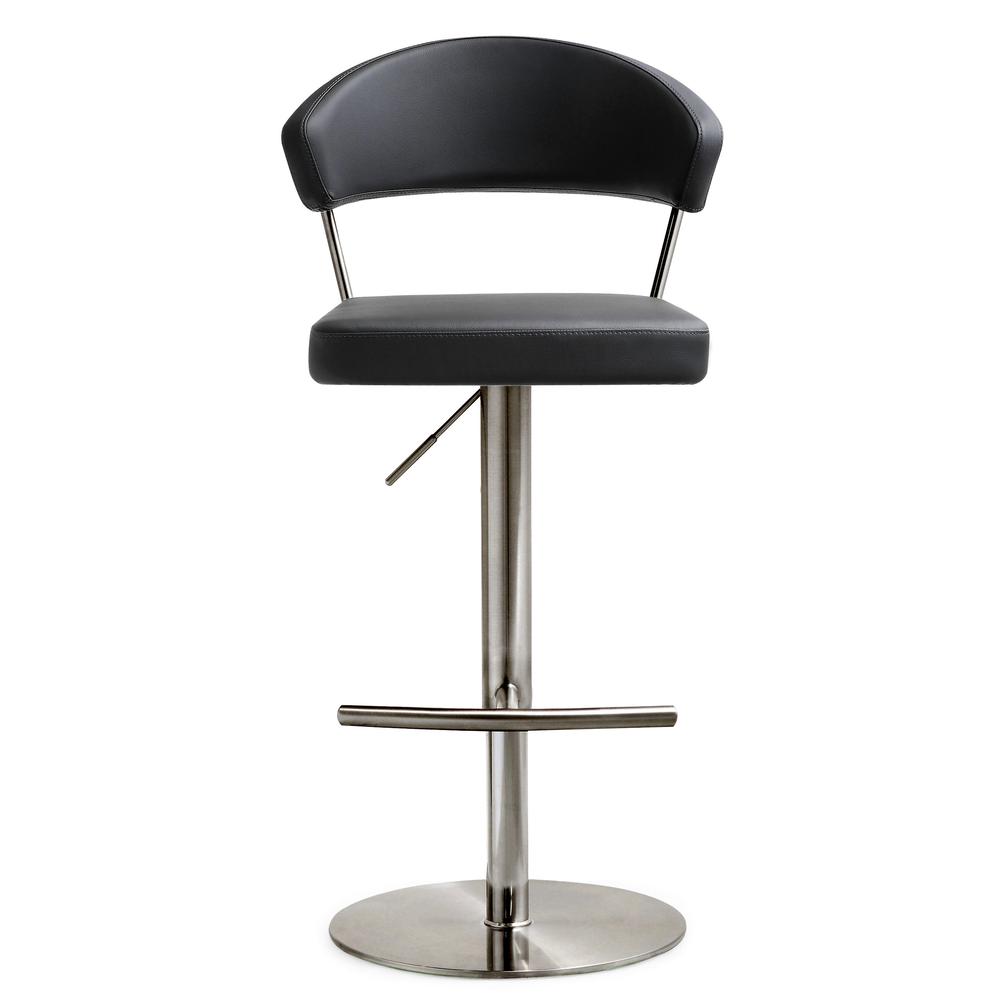 Cosmo Black on Black Steel Barstool. Picture 2