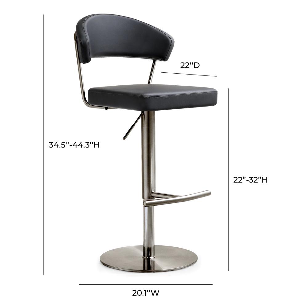 Cosmo Black on Black Steel Barstool. Picture 10