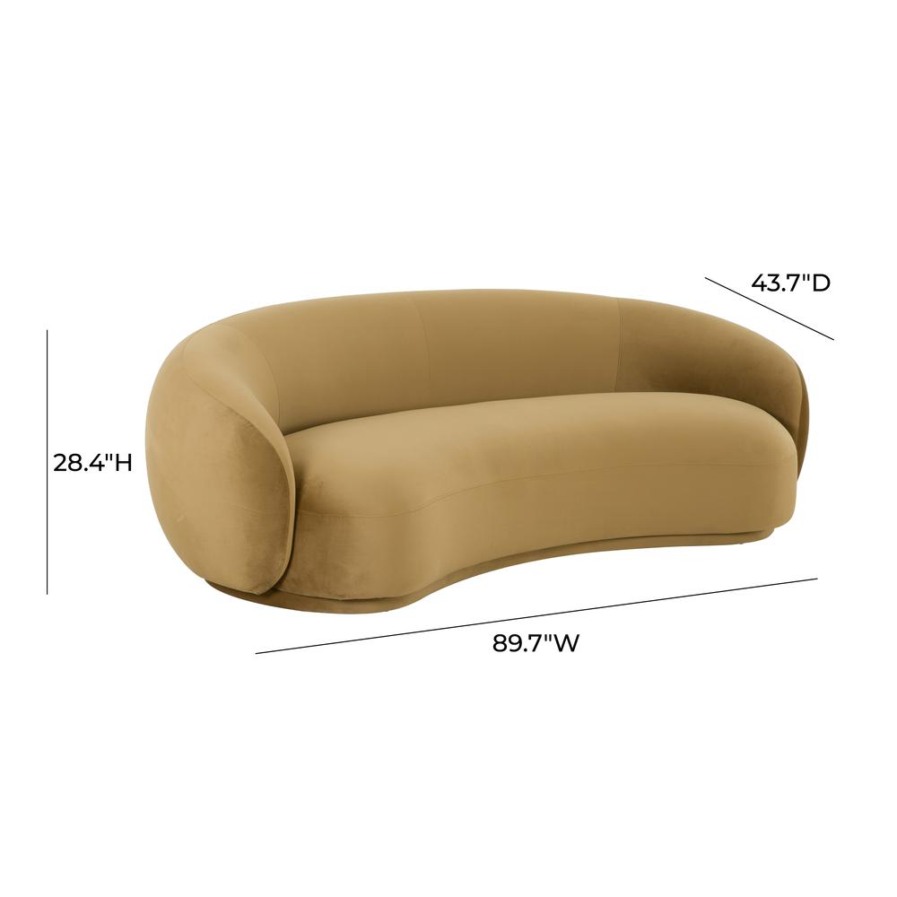 Curved Velvet Contemporary Sofa, Belen Kox. Picture 3