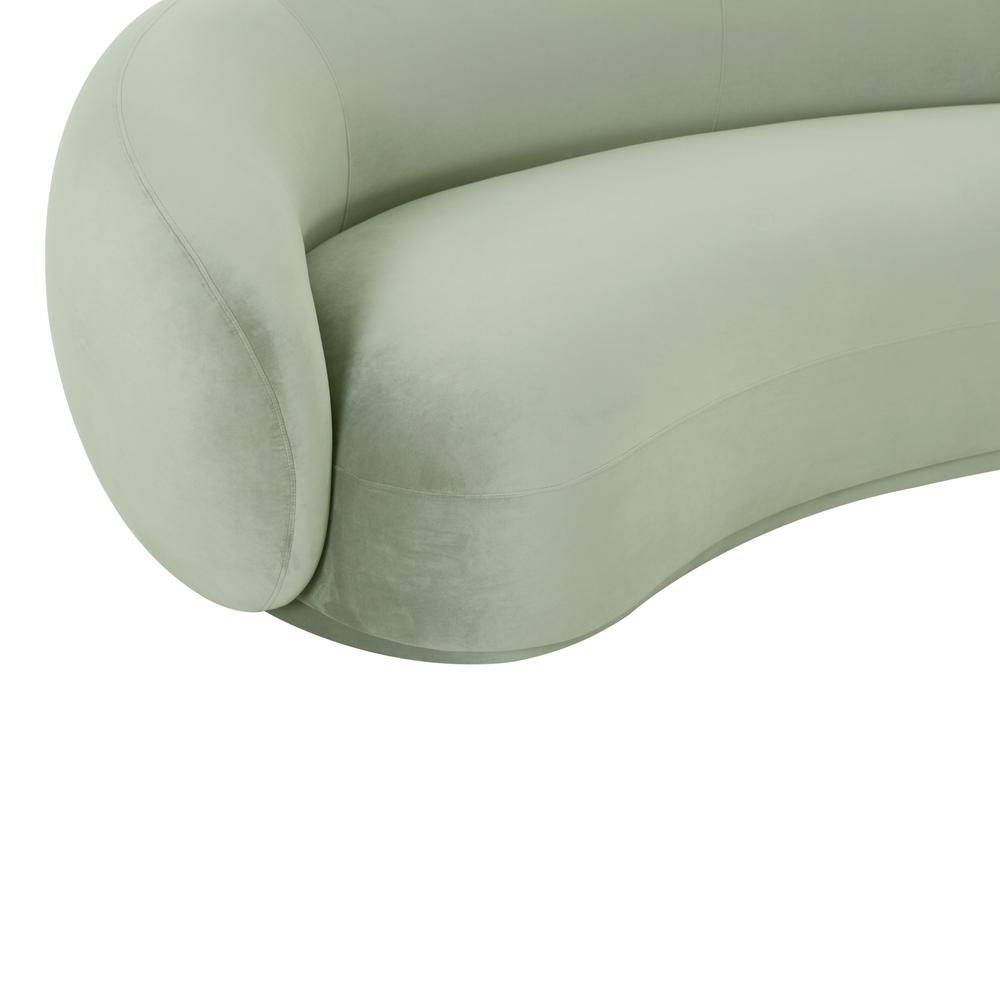 Kendall Moss Green Velvet Sofa. Picture 5