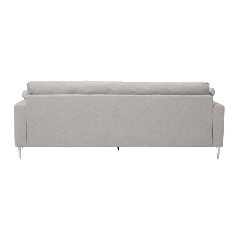 Vari Light Grey Textured Velvet Lounge Sofa. Picture 4