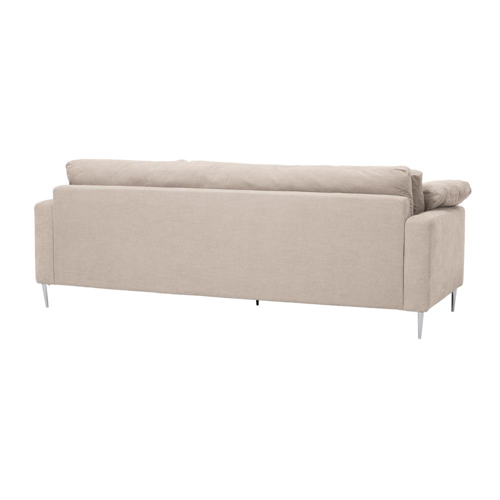 Vari Beige Textured Velvet Lounge Sofa. Picture 5