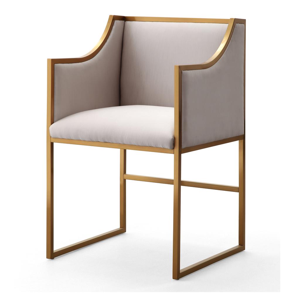 Versatile Cream Velvet Gold Chair, Belen Kox. Picture 1