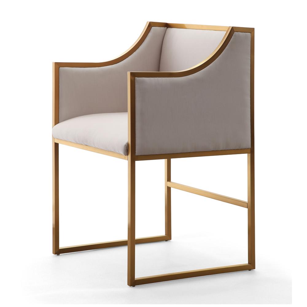Versatile Cream Velvet Gold Chair, Belen Kox. Picture 3