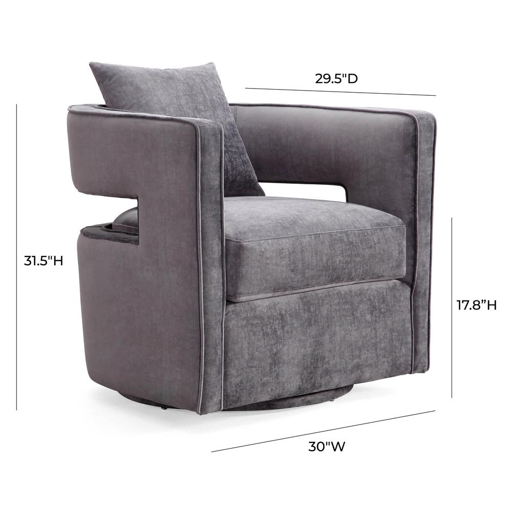 Modern Grey Swivel Chair, Belen Kox. Picture 3