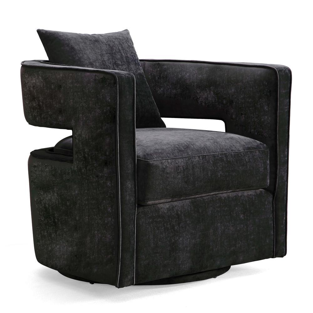 Kennedy Black Swivel Chair. Picture 4
