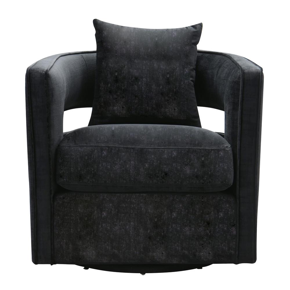 Kennedy Black Swivel Chair. Picture 2