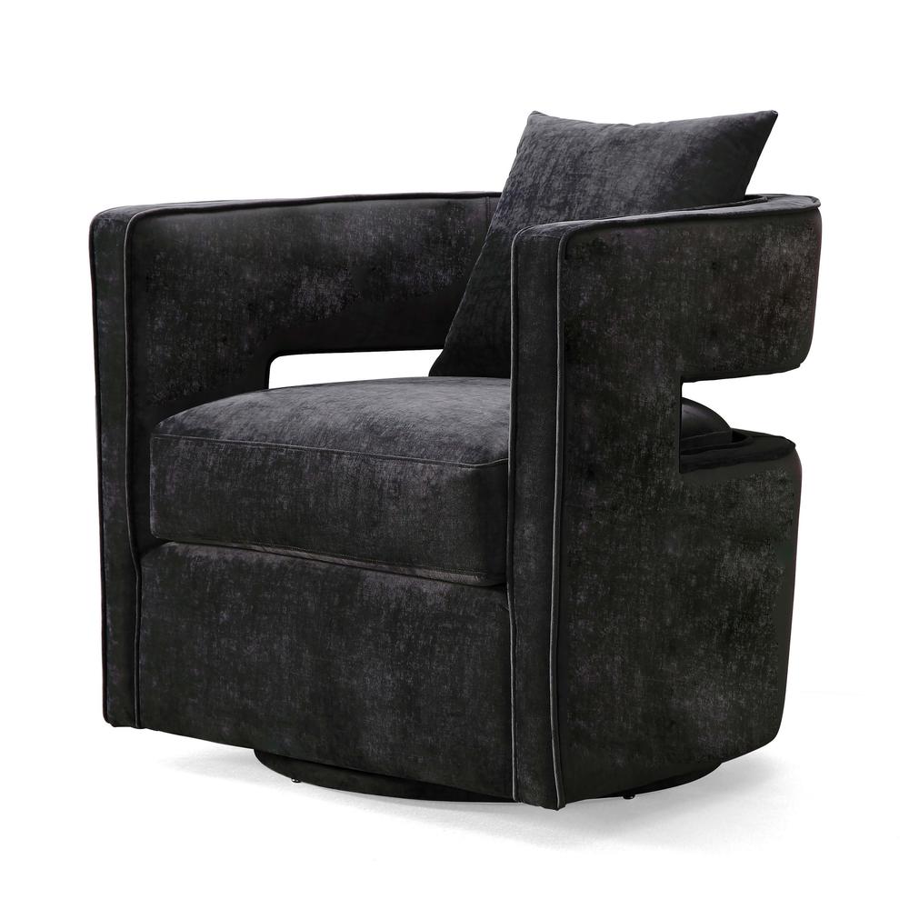Kennedy Black Swivel Chair. Picture 9