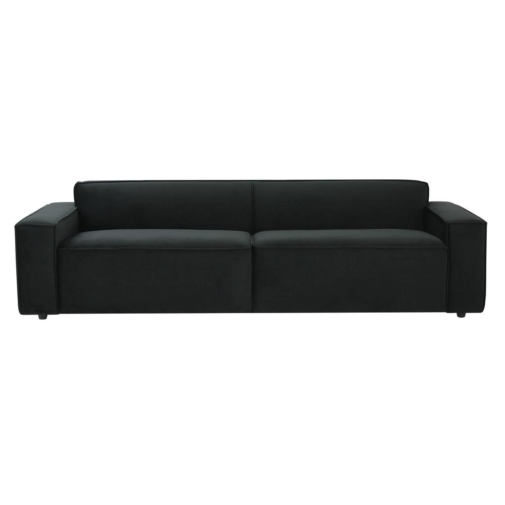 Olafur Black Velvet Sofa. Picture 6