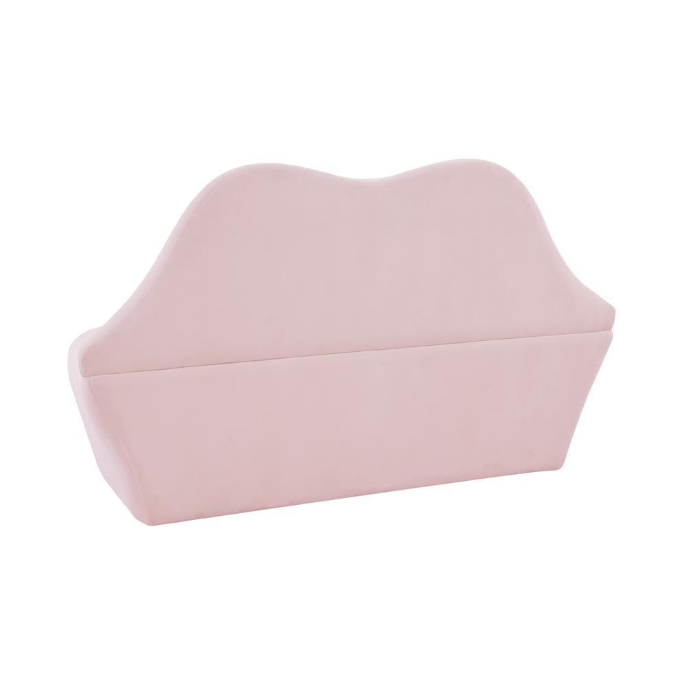 Lips Blush Velvet Settee. Picture 4