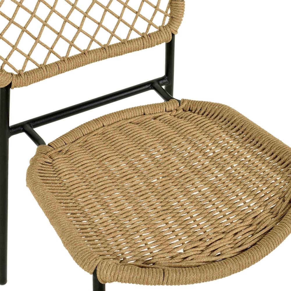 Lucy Natural Dyed Cord Outdoor Dining Chair. Picture 5
