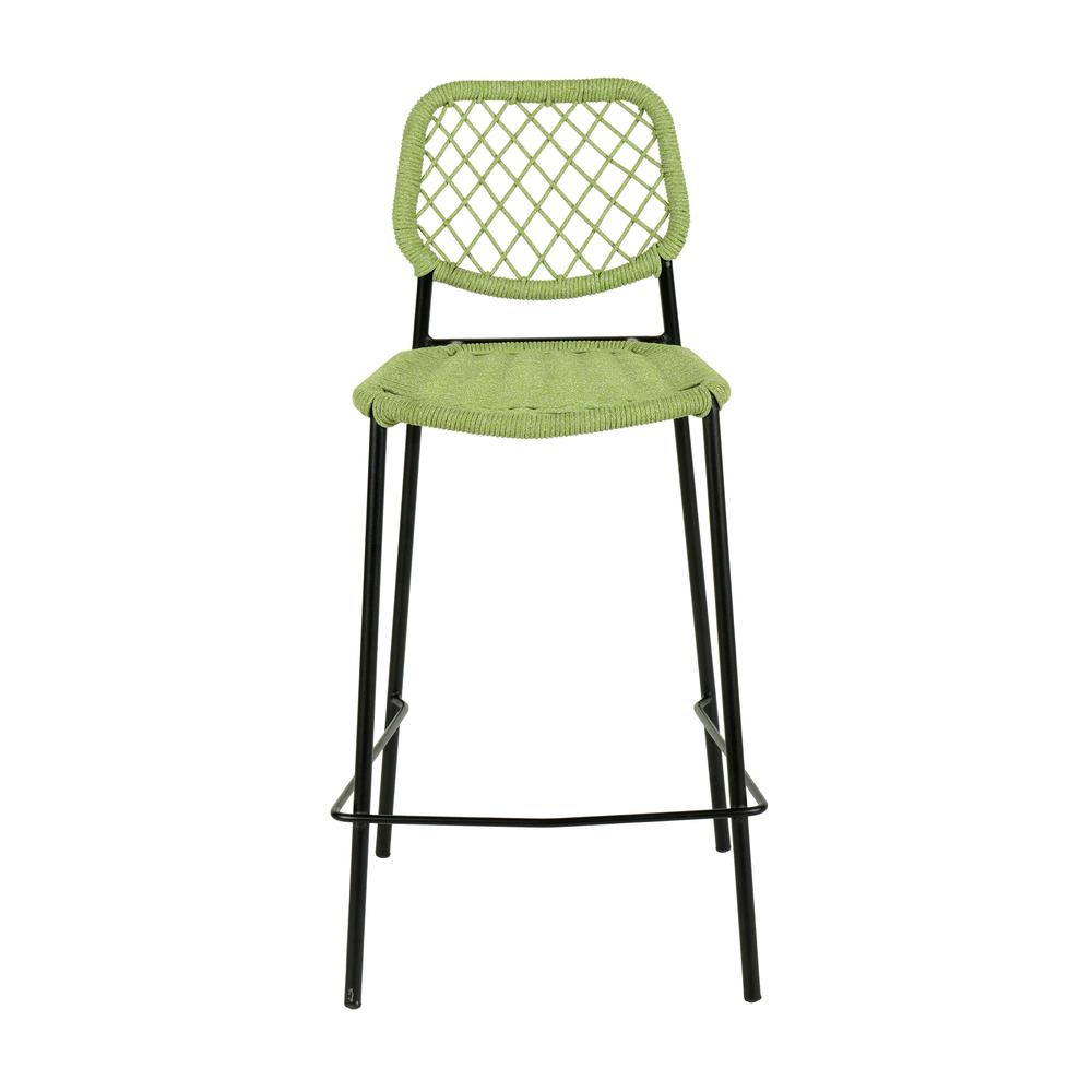 Lucy Green Dyed Cord Outdoor Counter Stool. Picture 2