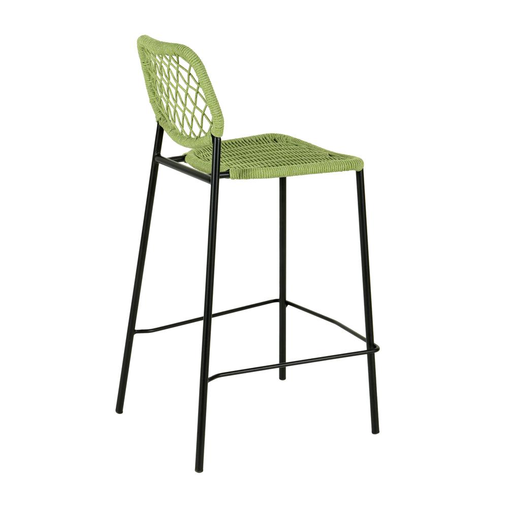 Lucy Green Dyed Cord Outdoor Counter Stool. Picture 3
