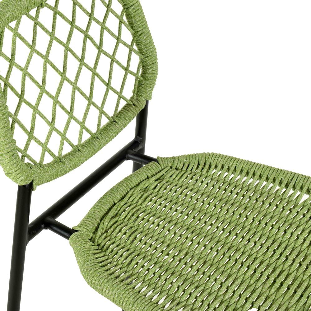 Lucy Green Dyed Cord Outdoor Counter Stool. Picture 5