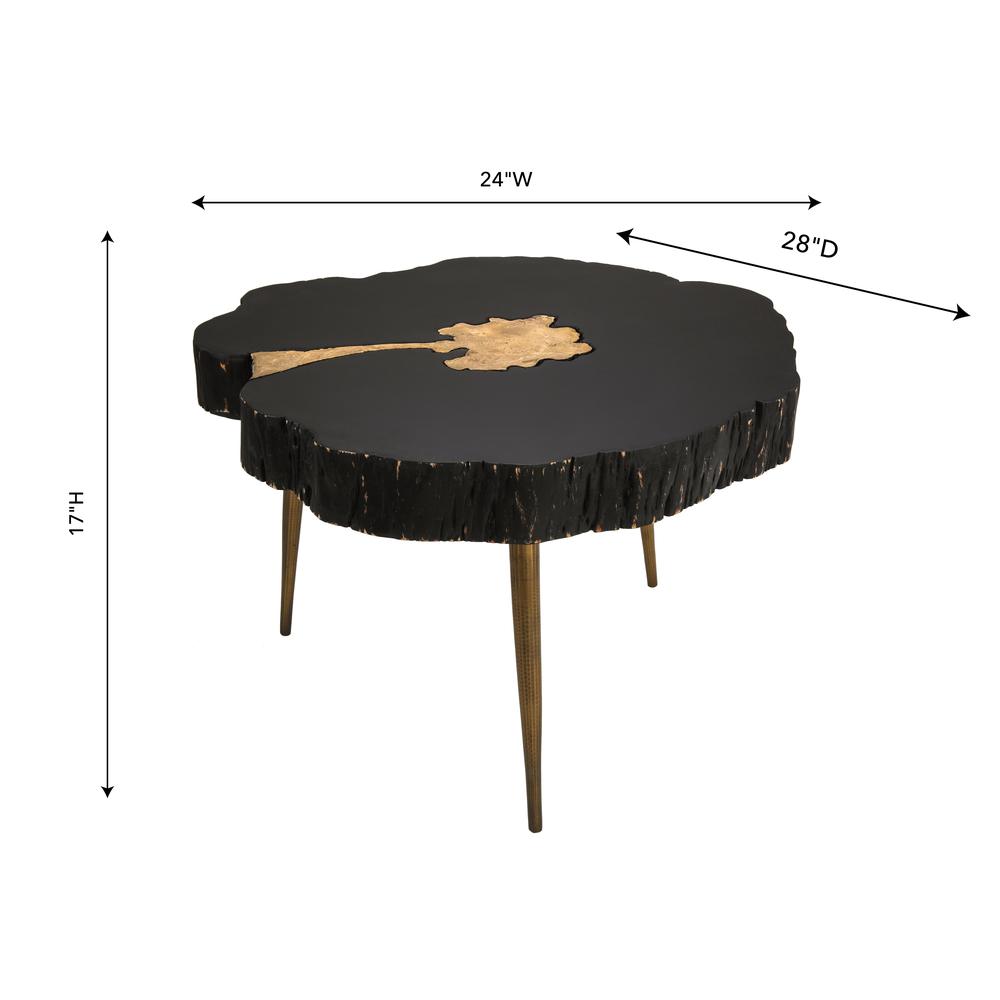 Timber Black and Brass Coffee Table. Picture 4