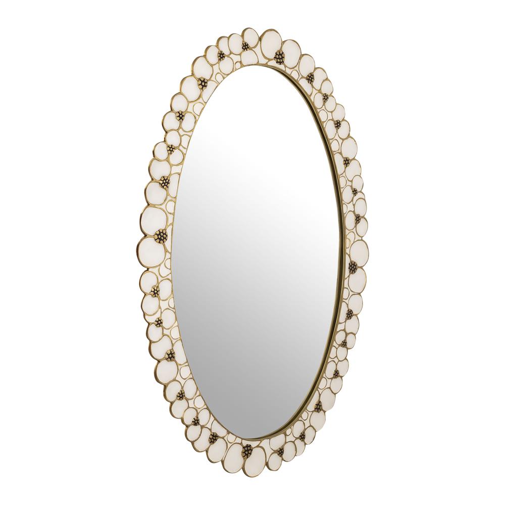 Artisan Floral Oval Mirror, Belen Kox. Picture 2