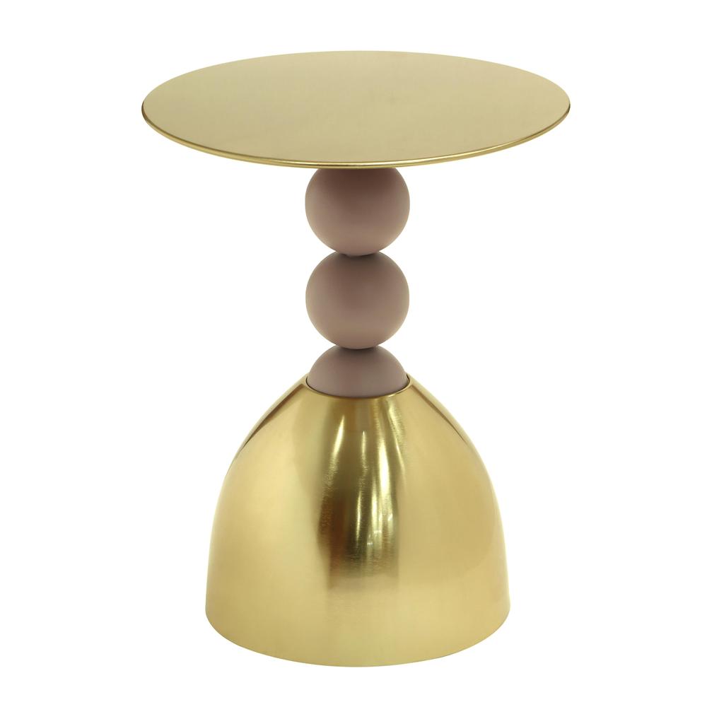 Daleyza Gold Side Table. Picture 1