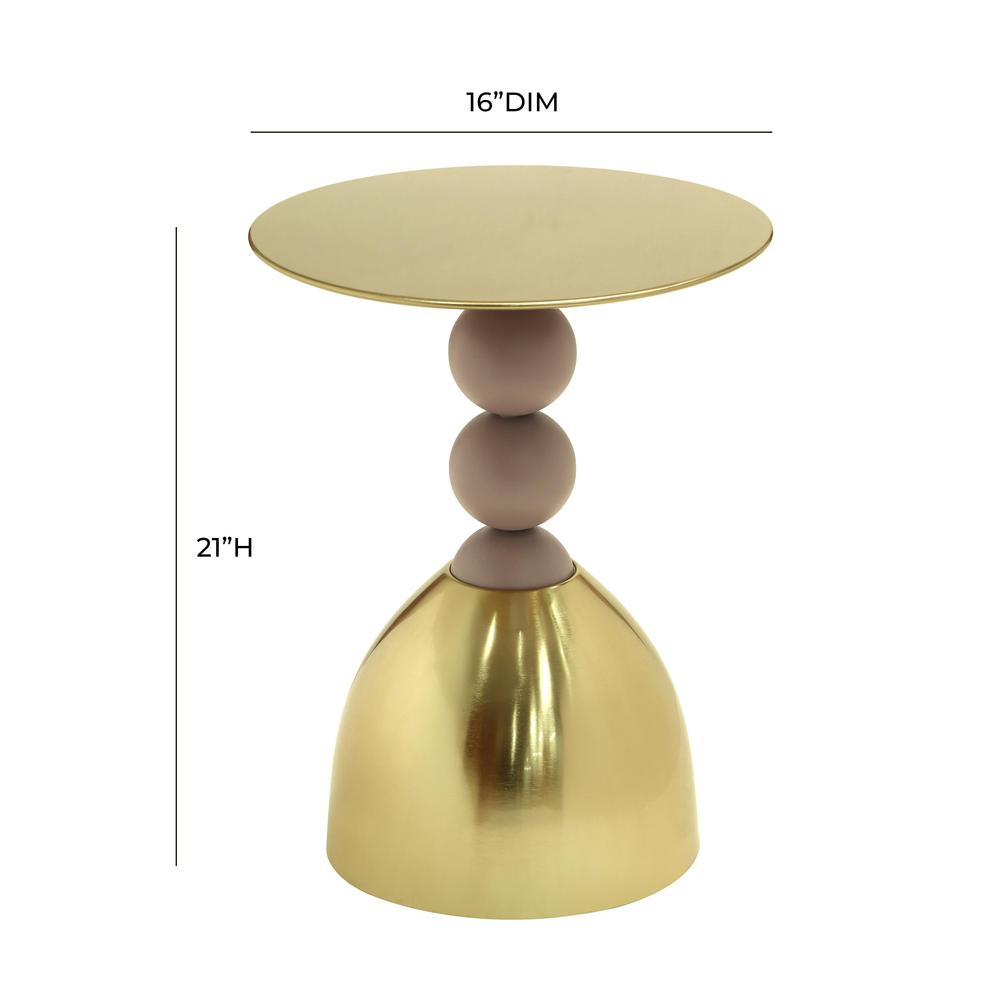 Daleyza Gold Side Table. Picture 6