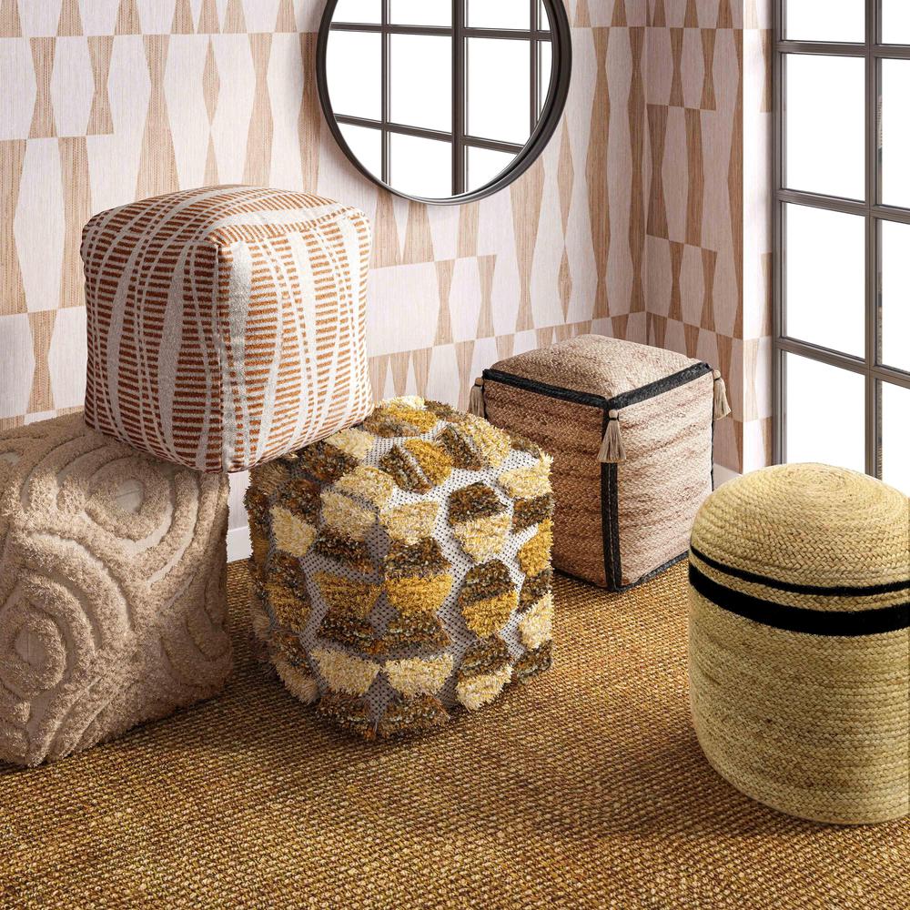 Ember Woven Pouf. Picture 6
