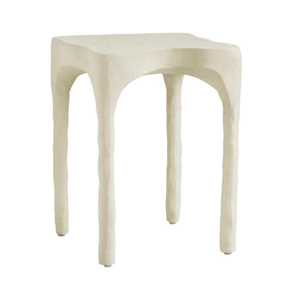 Skully Cream Textured Side Table. Picture 1