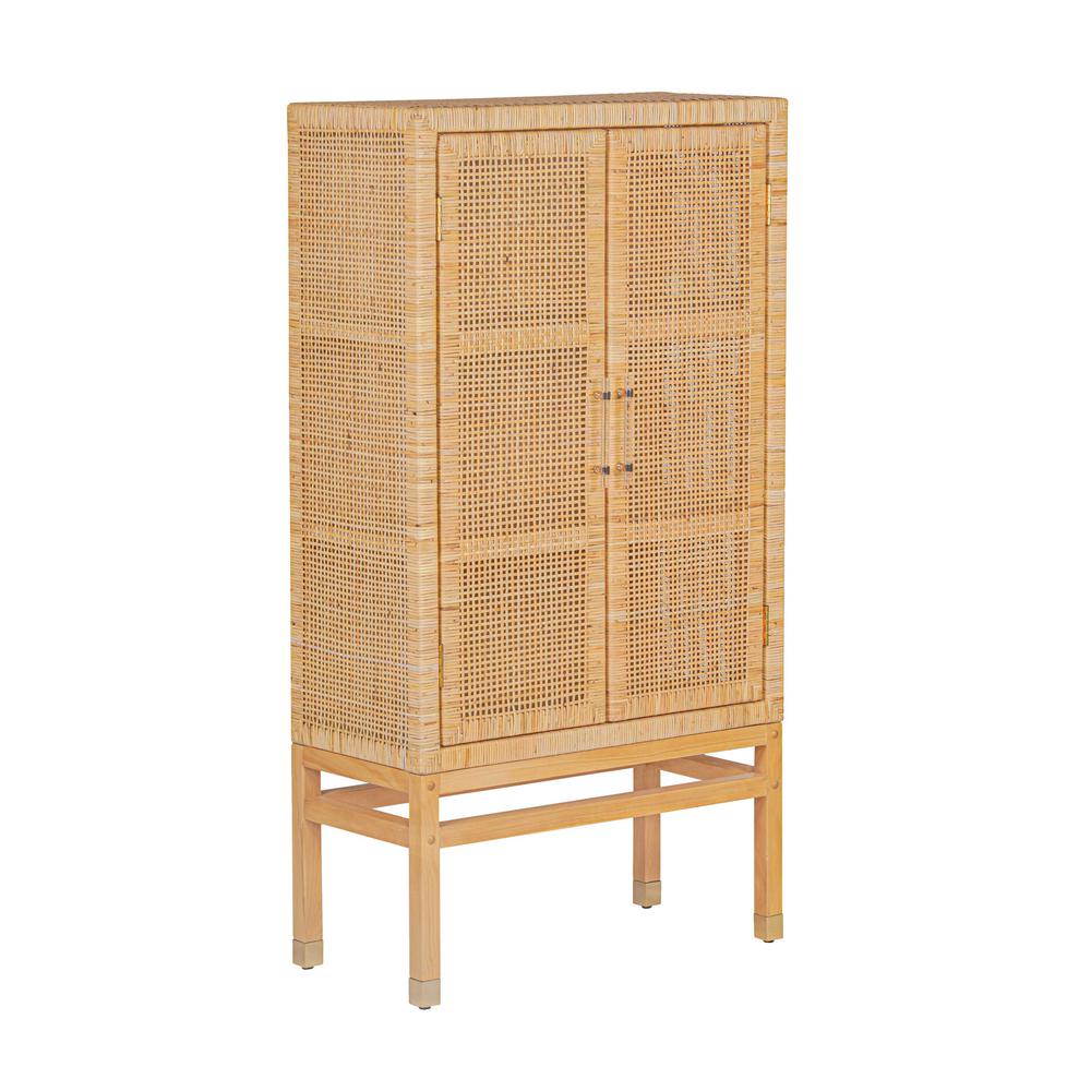 Amara Natural Woven Rattan Cabinet. Picture 1