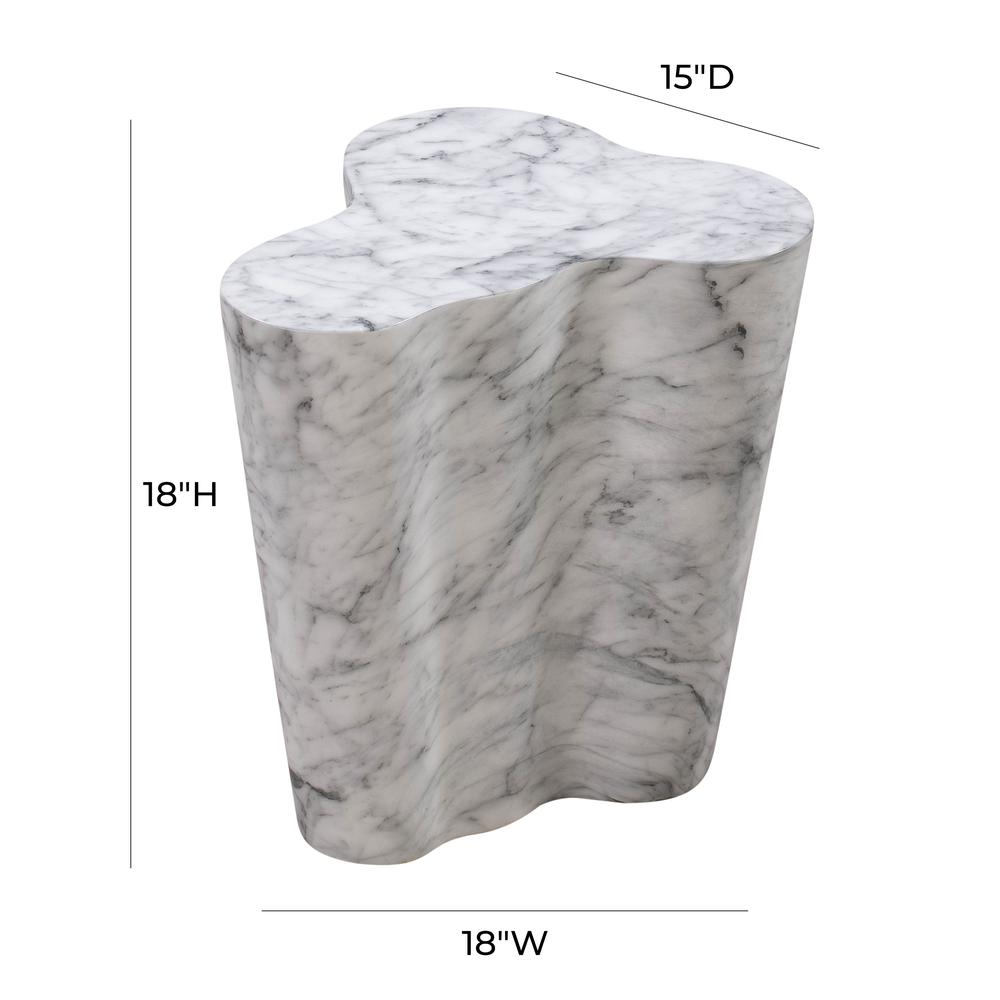 Slab Marble Short Side Table. Picture 6
