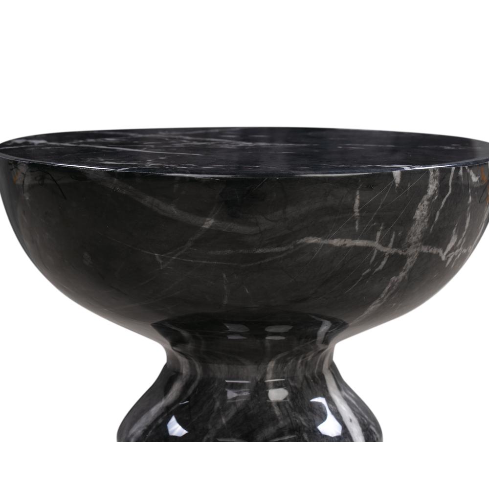 Rue Black Marble Side Table. Picture 2