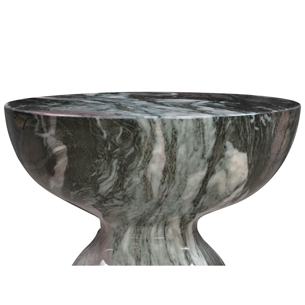 Rue Grey and Blush Marble Side Table. Picture 5