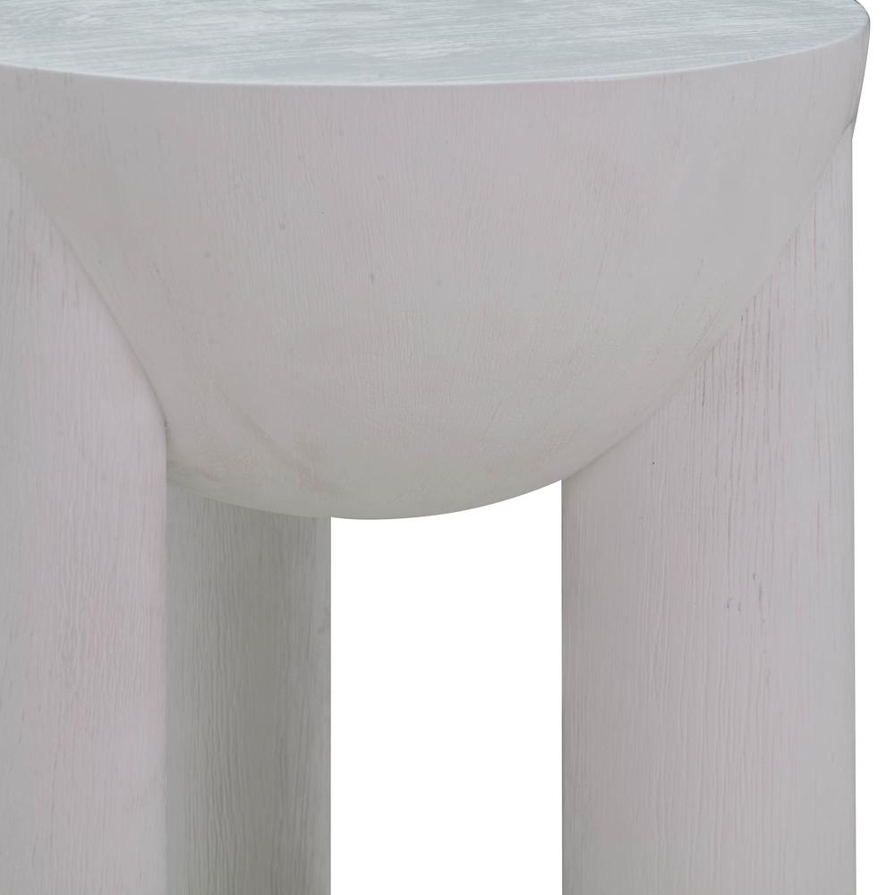 Morse White Wooden Accent Table. Picture 3